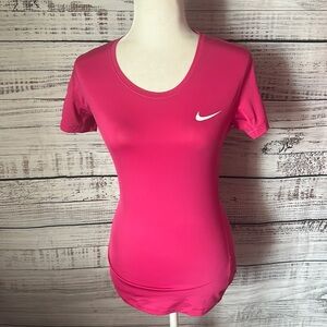 Pink Nike pro top size medium